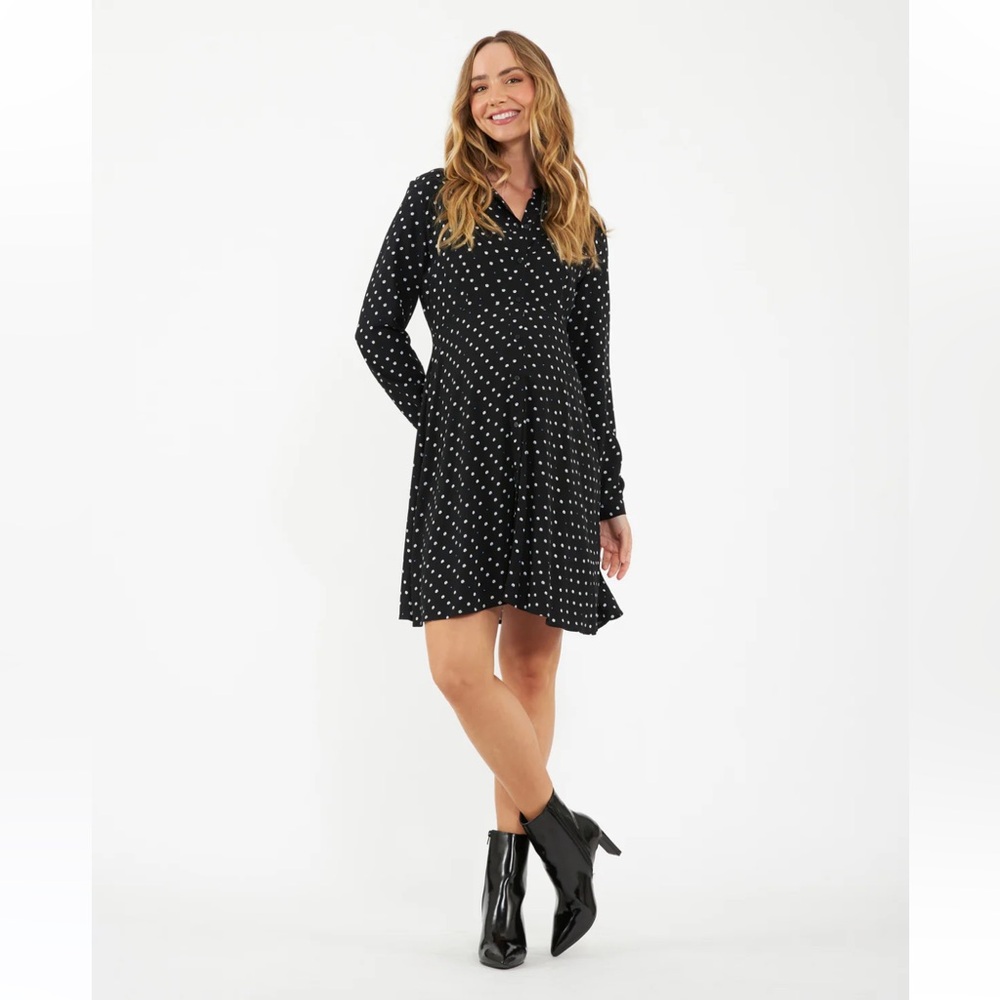 NWT Ripe Maternity Shirt Dress Size S
